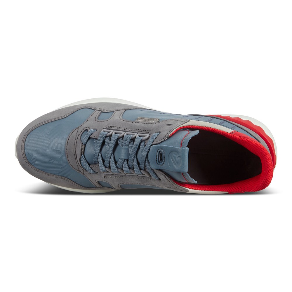 Tenis Hombre - ECCO Astirs - Grises/Azules/Rojos - LJF582137